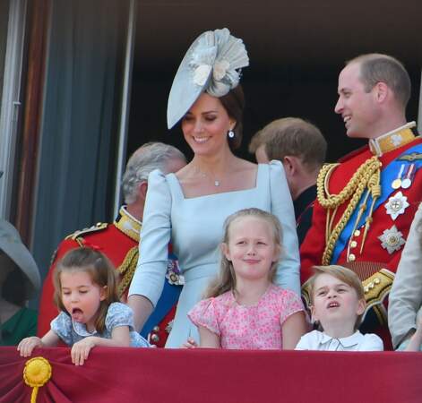 Le prince George n'est plus impressionné par la cérémonie Trooping The Colour, Buckingham Palace, juin 2018