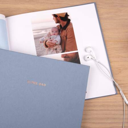 The Photo Album Company Boîte rigide de rangement de photos ou boîte cadeau  – Rouge - 10 x 15 cm