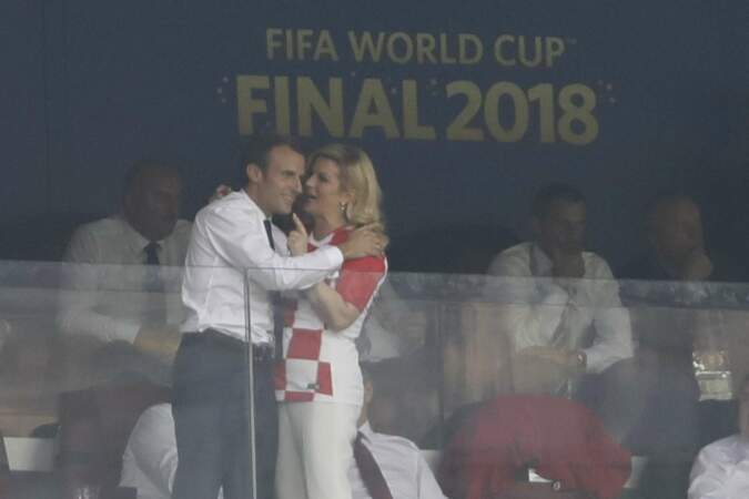 Emmanuel Macron et Kolinda Grabar-Kitarović