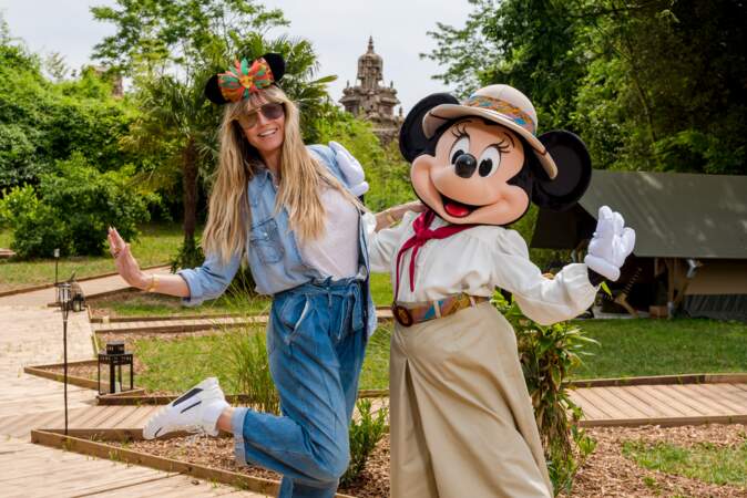Heidi Klum fait honneur à la sortie du nouveau film Le Roi Lion à Disneyland Paris 