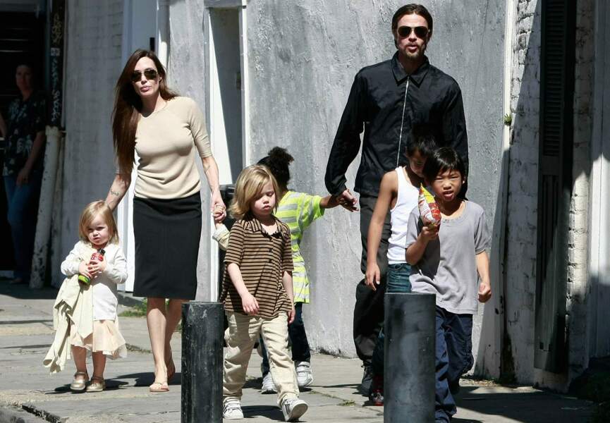 Brad Pitt et Angelina Jolie : trois enfants adoptés 
