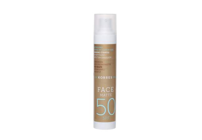 La crème solaire visage SPF 50 anti taches brunes Korrès
