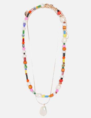 Zara : les colliers perles 