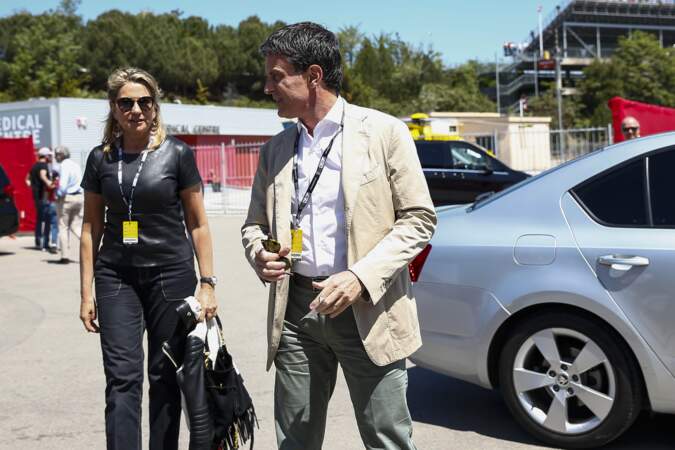 Manuel Valls et Susana Gallardo au Grand Prix d'Espagne à Barcelone, le 12 mai 2019