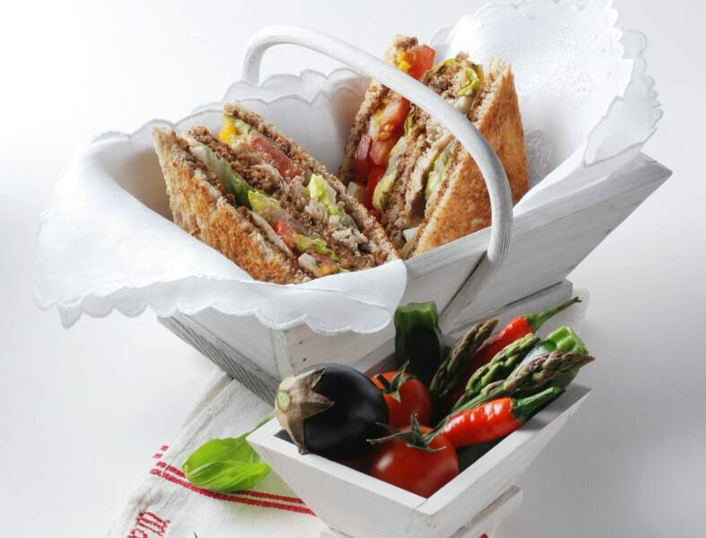 Club sandwich aux sardines
