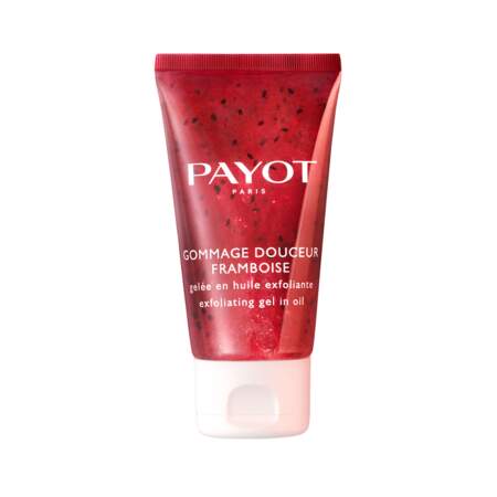 Gommage Douceur Framboise, Payot, tube 50 ml, prix indicatif : 32 €