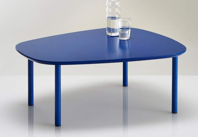 Meubles La Redoute : la table basse bleu électrique