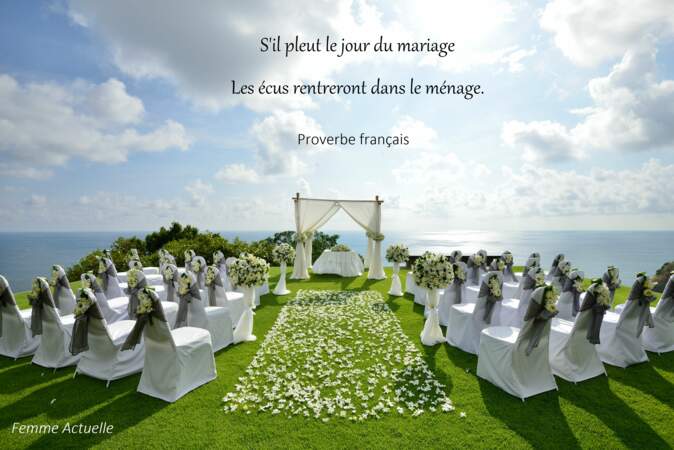 Mariage pluvieux...