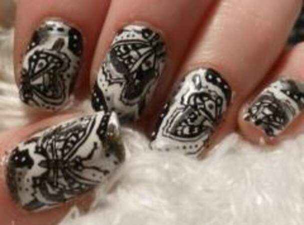 Nail Art façon henné oriental