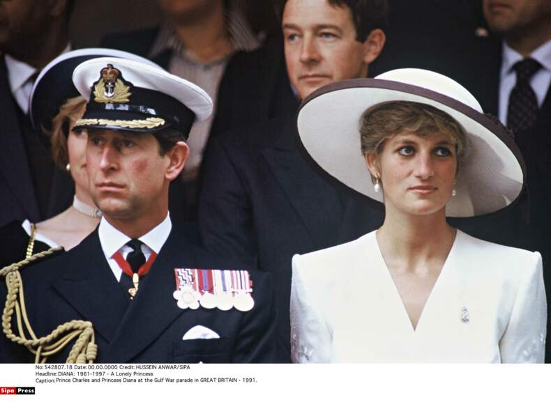 Le prince Charles et Lady Diana, 1991