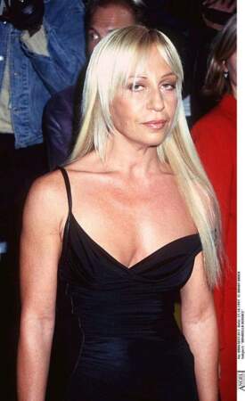 Donatella Versace dans les années 90