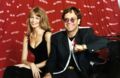 Claudia Schiffer et Elton John en 1992