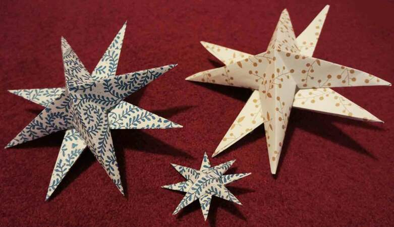 Des étoiles origami