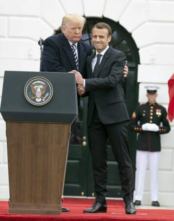 Donald Trump et Emmanuel Macron