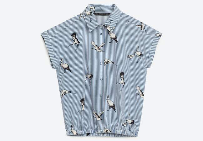 Nouveautés Zara : la chemise oiseaux 