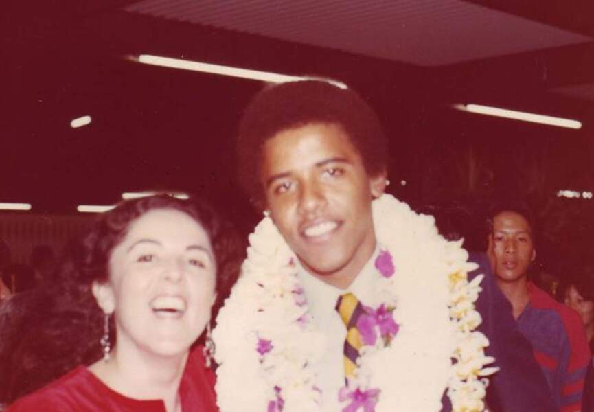 Ann et Barack Obama lors de la remise de diplôme.
