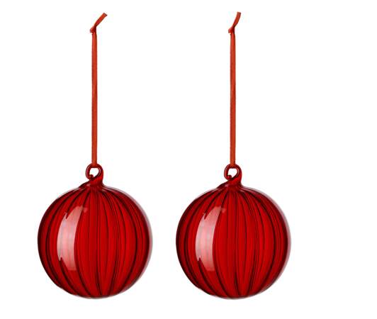 Boules de noël rouge Ikea