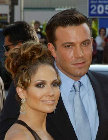 Jennifer Lopez et son fiancé de l'époque, Ben Affleck