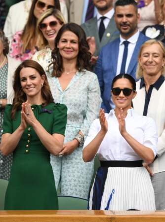 Kate Middleton et Meghan Markle sont apparues très complices dans les tribunes de Wimbledon