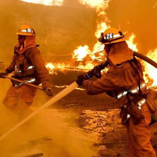 Malgré les efforts des 3 000 pompiers mobilisés, les flammes progressent, attisées par des vents violents.