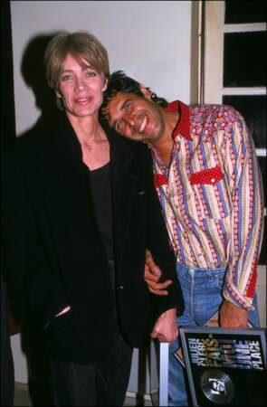 Françoise Hardy et Julien Clerc en 1990.
