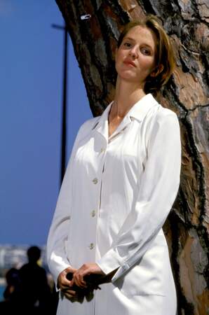 Sandrine Kiberlain au festival de Cannes en mai 1994 pour le film "les Patriotes" d'Eric Rochant.