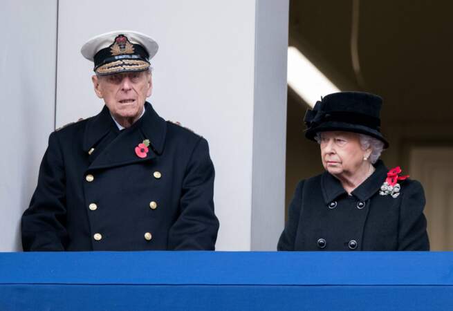 Elizabeth II et le prince Philip en  2017
