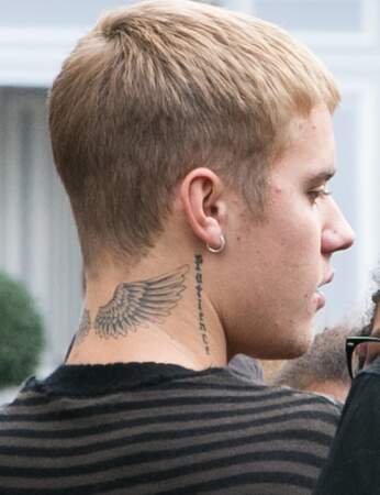 Tatouage : les ailes libératrices de Justin Bieber