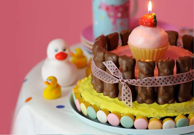Gâteau d’anniversaire aux bonbons