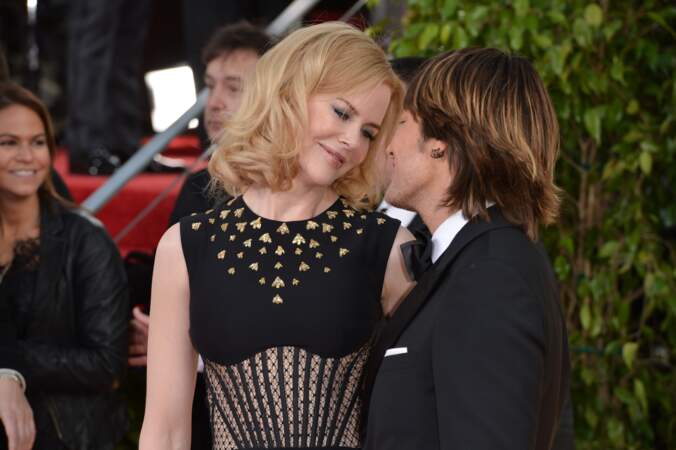 Nicole Kidman et Keith Urban à la cérémonie des Golden Globe Awards le 13 janvier 2013.