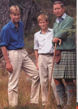 William, Harry et Charles 