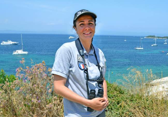 Garde-monitrice Céline, 39 ans, parc national de Port-Cros