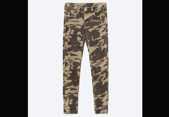 Nouveautés Zara : le pantalon imprimé militaire
