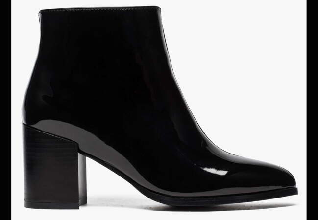 look bottines vernies