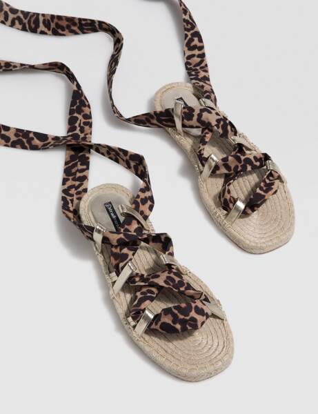 Sandales : léopard 