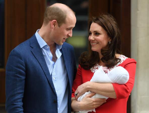 Kate et William à la naissance du prince Louis, le 23 avril 2018