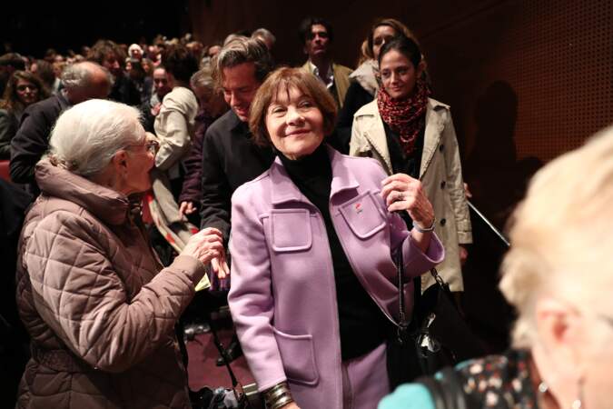 Macha Méril à l'hommage rendu à Agnès Varda à la Cinémathèque de Paris le 2 avril 2019.