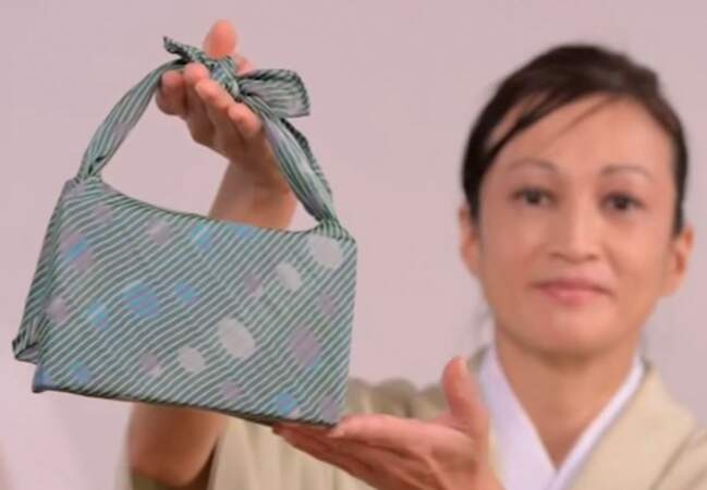 Un sac en pliage furoshiki