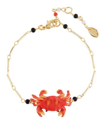 Tendance coquillages et crustacés : bracelet crabe