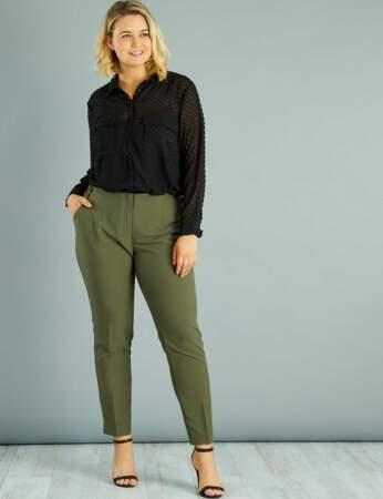 Pantalon carotte grande online taille