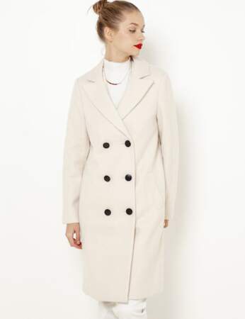Manteau blanc : habillé