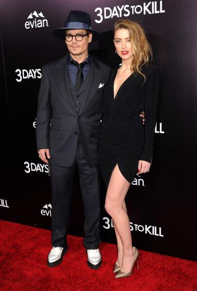 Johnny Depp et Amber Heard, 2014