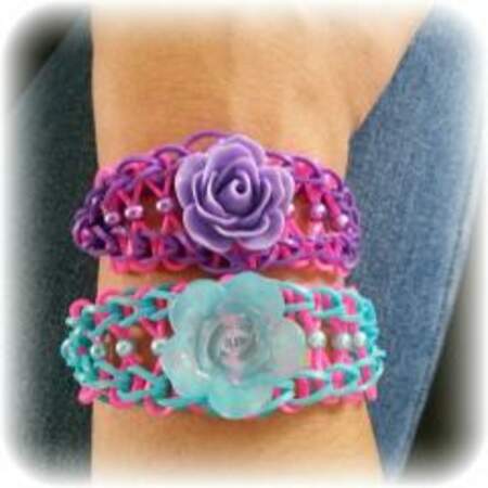 Duo de bracelets fleurs
