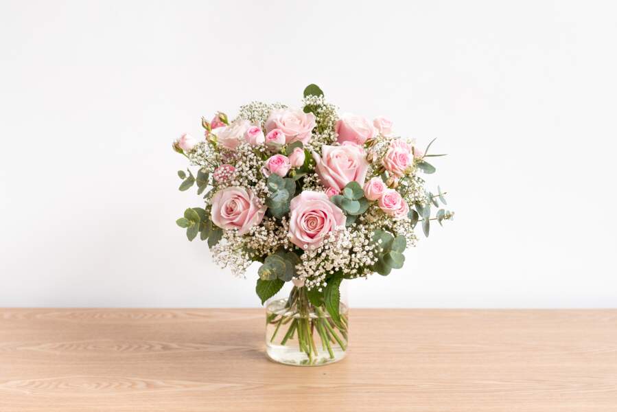 Bouquet de Saint Valentin rose - Bergamotte
