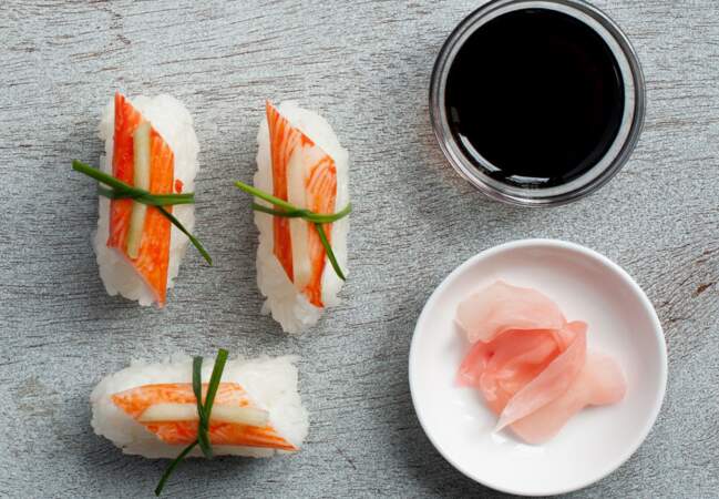 Sushi au surimi