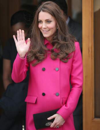 Et oui, Kate Middleton, lors de sa deuxième grossesse 