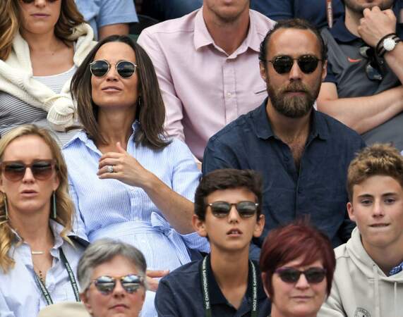 Pippa Middleton et James Middleton aux Internationaux de tennis de Londres