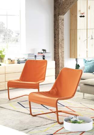 Fauteuils Ikea : le modèle orange pop