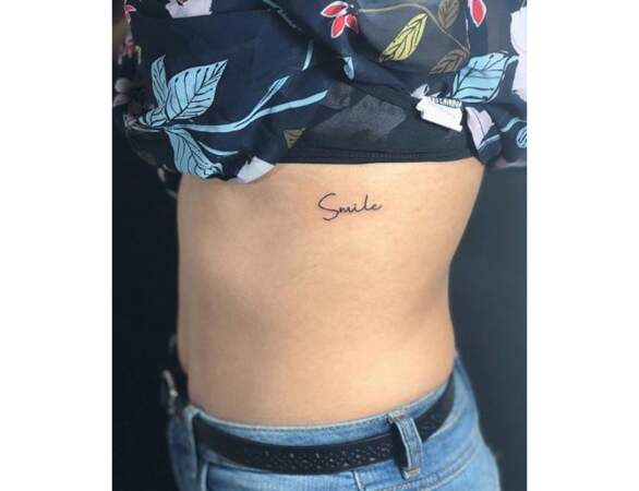 Le tatouage écriture : ici, la personne a décidé se tatouer un prénom