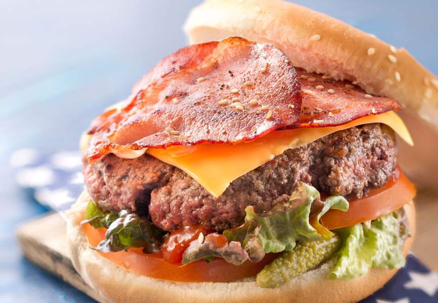 Hamburger au bacon